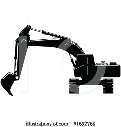 Backhoe Clipart #1692768 by Vector Tradition SM