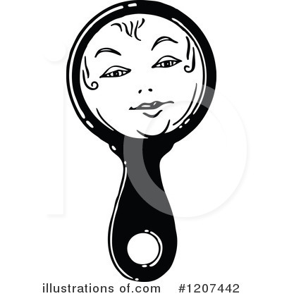 Royalty-Free (RF) Mirror Clipart Illustration by Prawny Vintage - Stock Sample #1207442