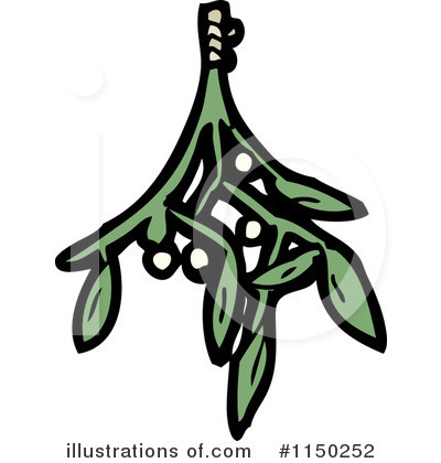 Royalty-Free (RF) Mistletoe Clipart Illustration by lineartestpilot - Stock Sample #1150252