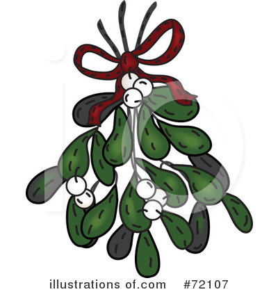 Royalty-Free (RF) Mistletoe Clipart Illustration by inkgraphics - Stock Sample #72107