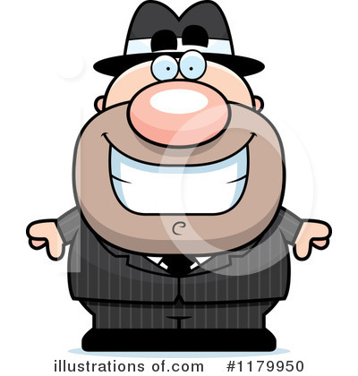 Royalty-Free (RF) Mobster Clipart Illustration by Cory Thoman - Stock Sample #1179950