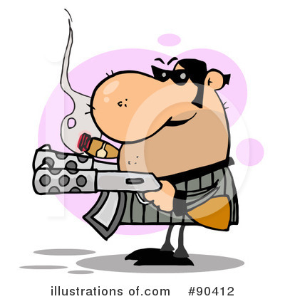 Royalty-Free (RF) Mobster Clipart Illustration by Hit Toon - Stock Sample #90412