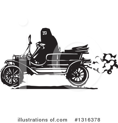 Royalty-Free (RF) Model T Clipart Illustration by xunantunich - Stock Sample #1316378