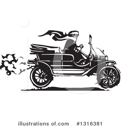 Royalty-Free (RF) Model T Clipart Illustration by xunantunich - Stock Sample #1316381
