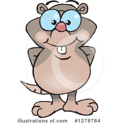 Royalty-Free (RF) Mole Clipart Illustration by Dennis Holmes Designs - Stock Sample #1278764
