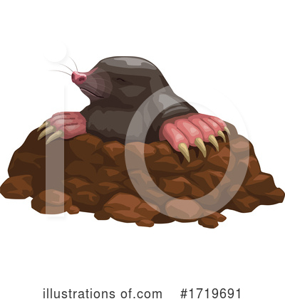 Royalty-Free (RF) Mole Clipart Illustration by Vector Tradition SM - Stock Sample #1719691