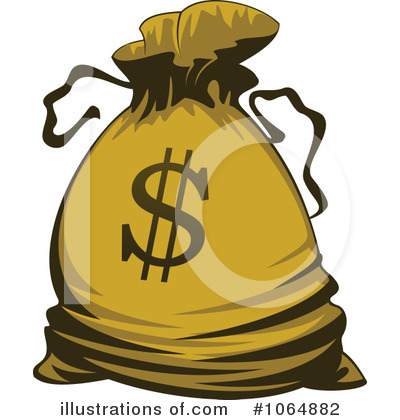 Money Sack Clipart #1064882 by Vector Tradition SM