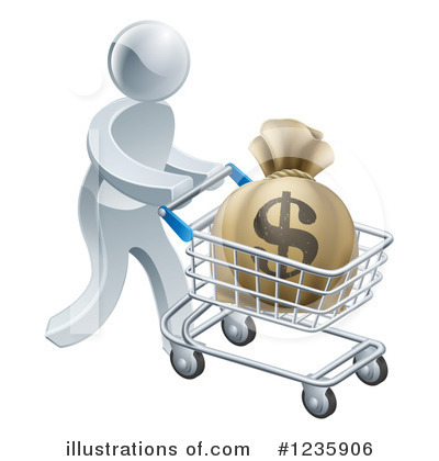 Royalty-Free (RF) Money Clipart Illustration by AtStockIllustration - Stock Sample #1235906