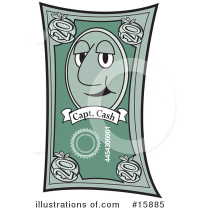 Royalty-Free (RF) Money Clipart Illustration by Andy Nortnik - Stock Sample #15885