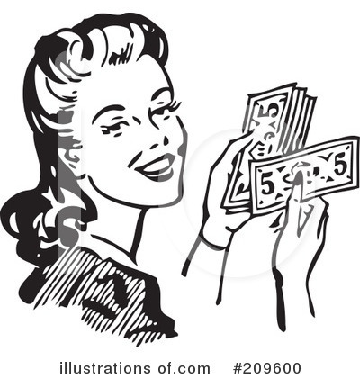 Royalty-Free (RF) Money Clipart Illustration by BestVector - Stock Sample #209600