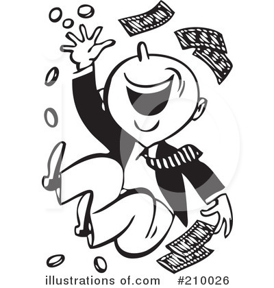 Royalty-Free (RF) Money Clipart Illustration by BestVector - Stock Sample #210026