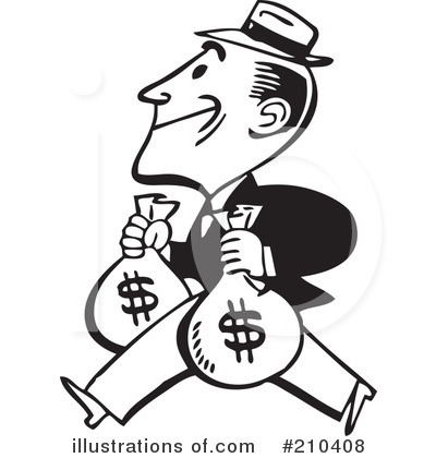 Royalty-Free (RF) Money Clipart Illustration by BestVector - Stock Sample #210408