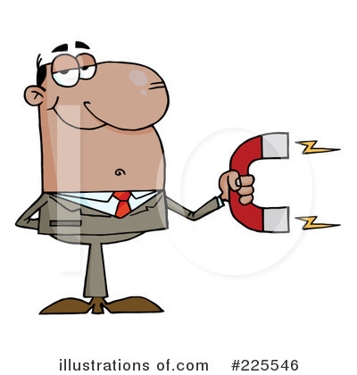 Black Businessman Clipart #225546 by Hit Toon