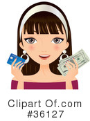 Money Clipart #36127 by Melisende Vector