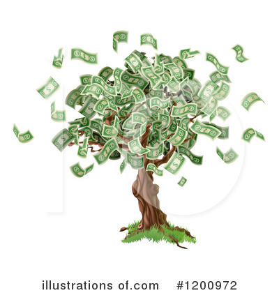 Royalty-Free (RF) Money Tree Clipart Illustration by AtStockIllustration - Stock Sample #1200972