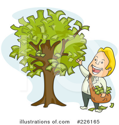Royalty-Free (RF) Money Tree Clipart Illustration by BNP Design Studio - Stock Sample #226165