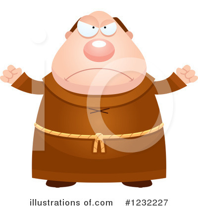 Royalty-Free (RF) Monk Clipart Illustration by Cory Thoman - Stock Sample #1232227