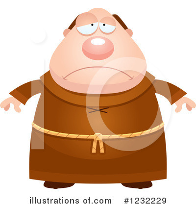 Royalty-Free (RF) Monk Clipart Illustration by Cory Thoman - Stock Sample #1232229