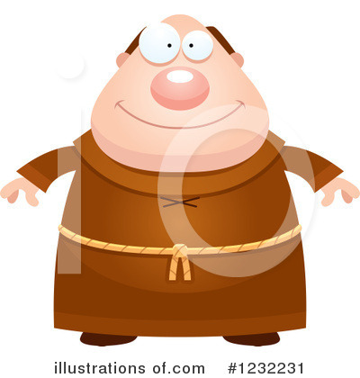 Royalty-Free (RF) Monk Clipart Illustration by Cory Thoman - Stock Sample #1232231