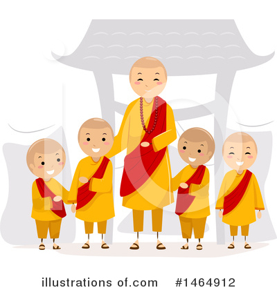 Royalty-Free (RF) Monk Clipart Illustration by BNP Design Studio - Stock Sample #1464912