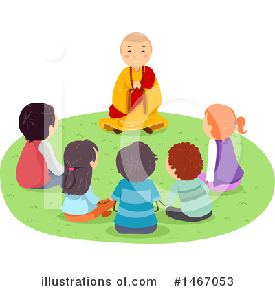 Royalty-Free (RF) Monk Clipart Illustration by BNP Design Studio - Stock Sample #1467053