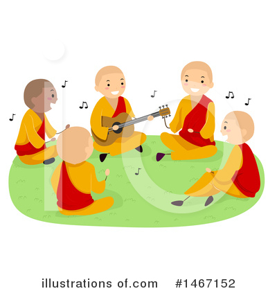 Royalty-Free (RF) Monk Clipart Illustration by BNP Design Studio - Stock Sample #1467152
