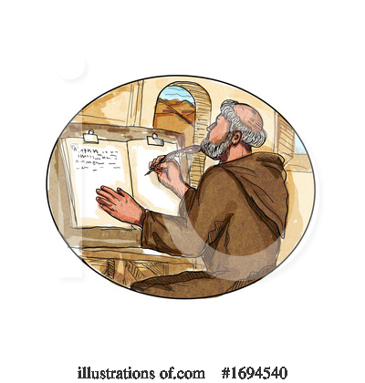 Monk Clipart #1694540 by patrimonio