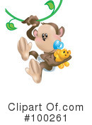 Monkey Clipart #100261 by AtStockIllustration