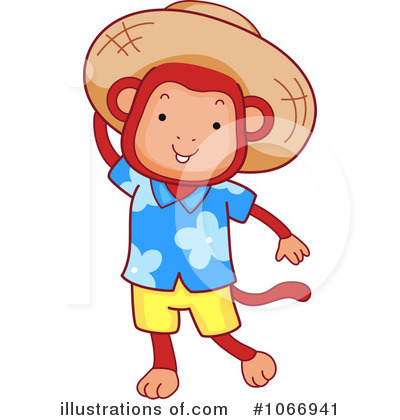 Royalty-Free (RF) Monkey Clipart Illustration by BNP Design Studio - Stock Sample #1066941