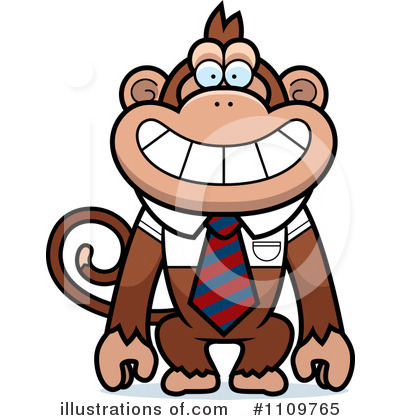 Royalty-Free (RF) Monkey Clipart Illustration by Cory Thoman - Stock Sample #1109765