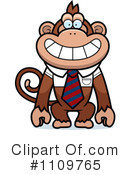 Monkey Clipart #1109765 by Cory Thoman