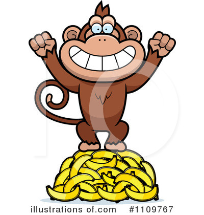Royalty-Free (RF) Monkey Clipart Illustration by Cory Thoman - Stock Sample #1109767