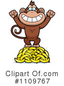 Monkey Clipart #1109767 by Cory Thoman