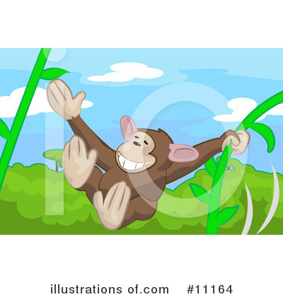 Royalty-Free (RF) Monkey Clipart Illustration by AtStockIllustration - Stock Sample #11164
