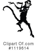 Monkey Clipart #1119614 by Prawny Vintage