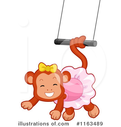 Royalty-Free (RF) Monkey Clipart Illustration by BNP Design Studio - Stock Sample #1163489