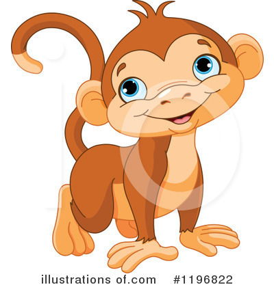 Monkeys Clipart #1196822 by Pushkin