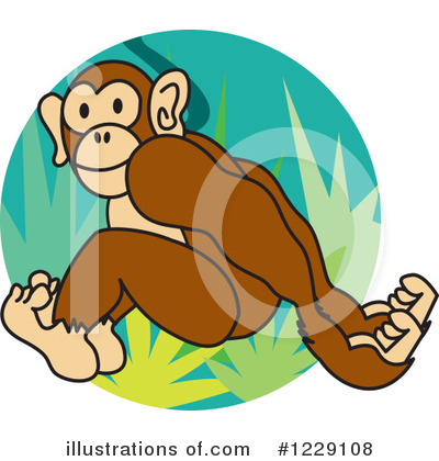 Royalty-Free (RF) Monkey Clipart Illustration by Andy Nortnik - Stock Sample #1229108