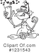 Monkey Clipart #1231543 by Dennis Holmes Designs