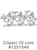 Monkey Clipart #1231546 by Dennis Holmes Designs