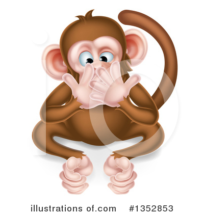 Chimpanzee Clipart #1352853 by AtStockIllustration