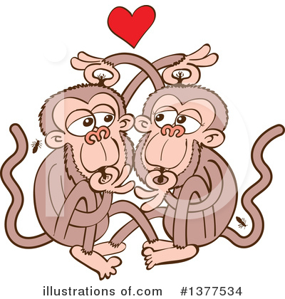 Monkeys Clipart #1377534 by Zooco