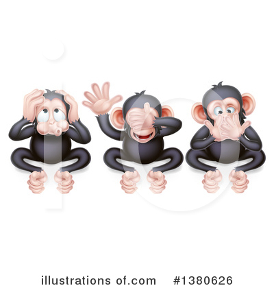 Royalty-Free (RF) Monkey Clipart Illustration by AtStockIllustration - Stock Sample #1380626