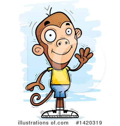 Royalty-Free (RF) Monkey Clipart Illustration by Cory Thoman - Stock Sample #1420319