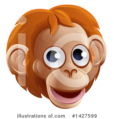 Royalty-Free (RF) Monkey Clipart Illustration by AtStockIllustration - Stock Sample #1427599