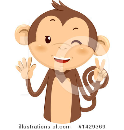 Monkeys Clipart #1429369 by BNP Design Studio