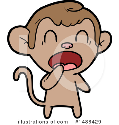 Royalty-Free (RF) Monkey Clipart Illustration by lineartestpilot - Stock Sample #1488429