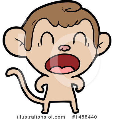 Royalty-Free (RF) Monkey Clipart Illustration by lineartestpilot - Stock Sample #1488440