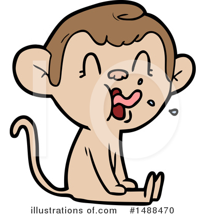 Royalty-Free (RF) Monkey Clipart Illustration by lineartestpilot - Stock Sample #1488470