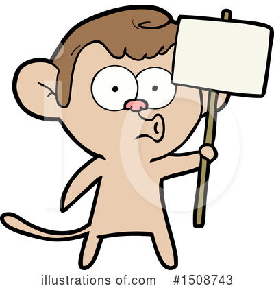 Royalty-Free (RF) Monkey Clipart Illustration by lineartestpilot - Stock Sample #1508743